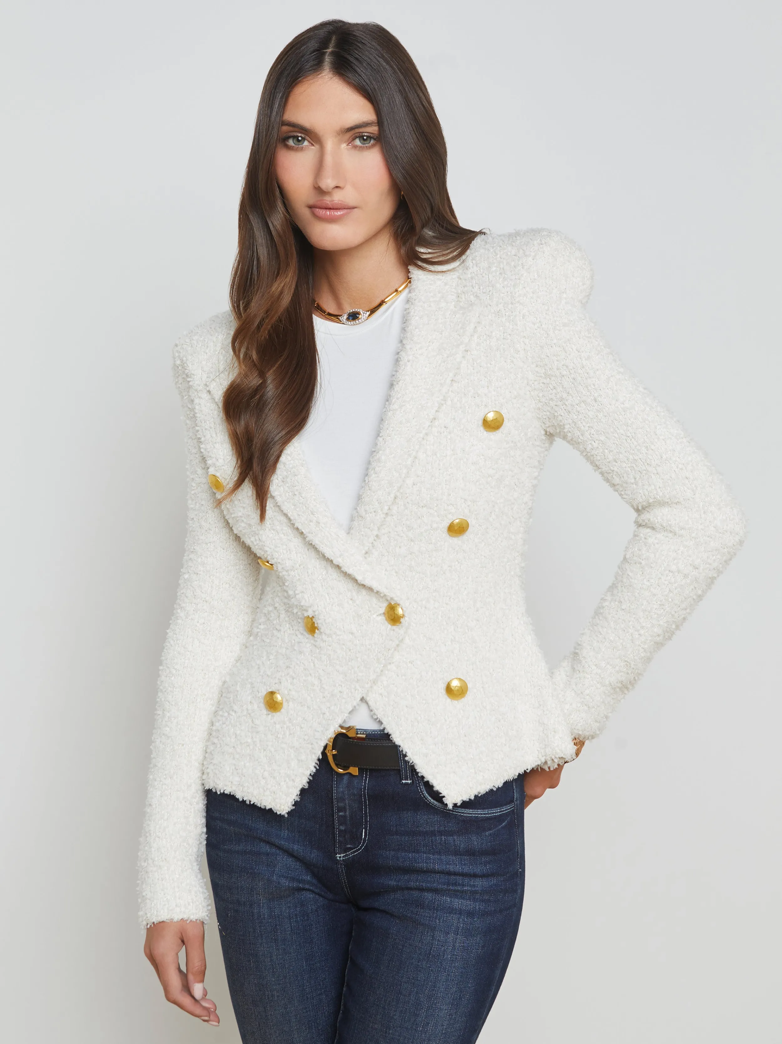 L'AGENCE BLAZER EN TRICOT BETHANY- Maille | Blazers Et Vestes