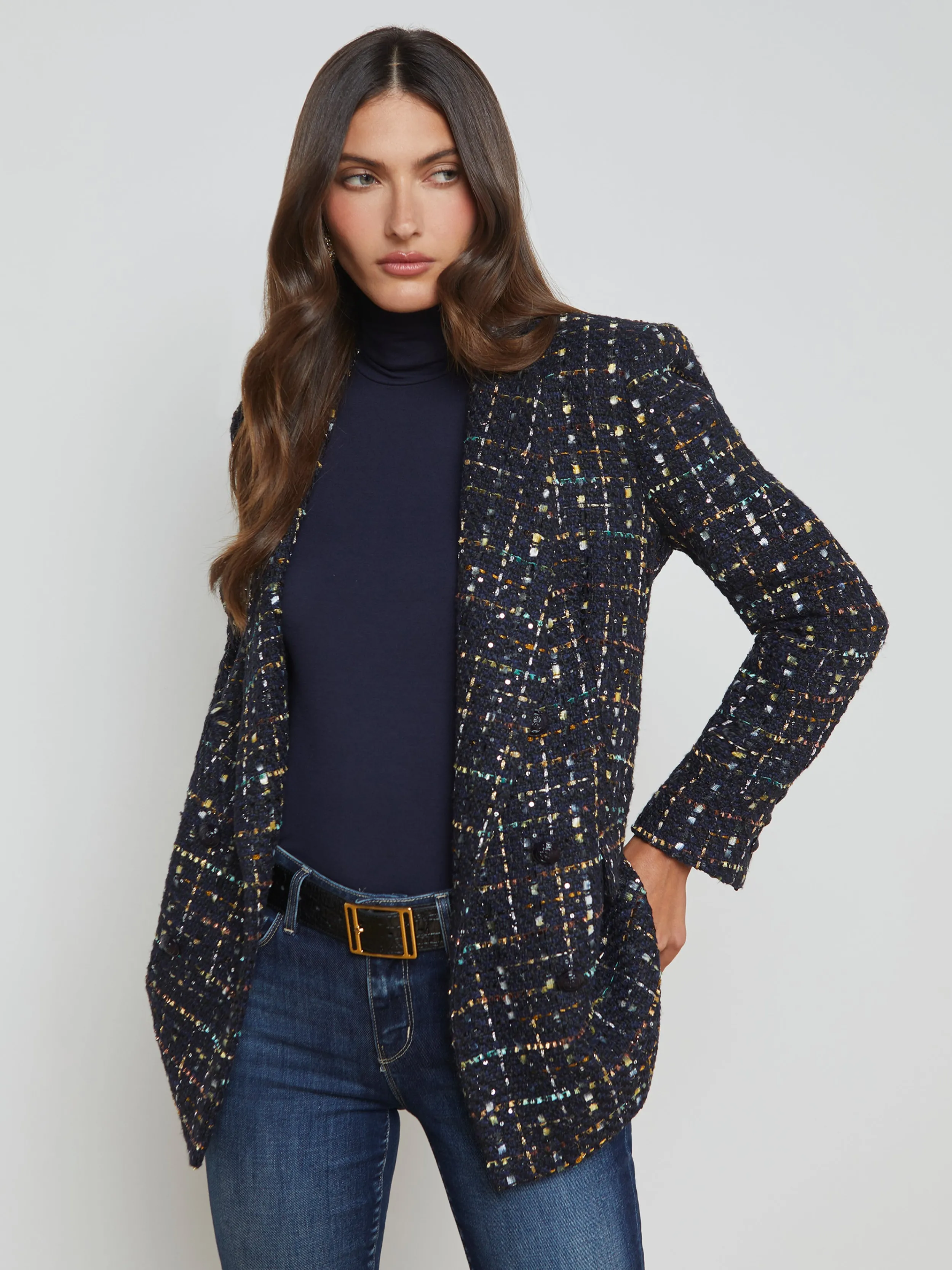 L'AGENCE BLAZER EN TWEED JAYDA- Ensembles Assortis | Blazers Et Vestes