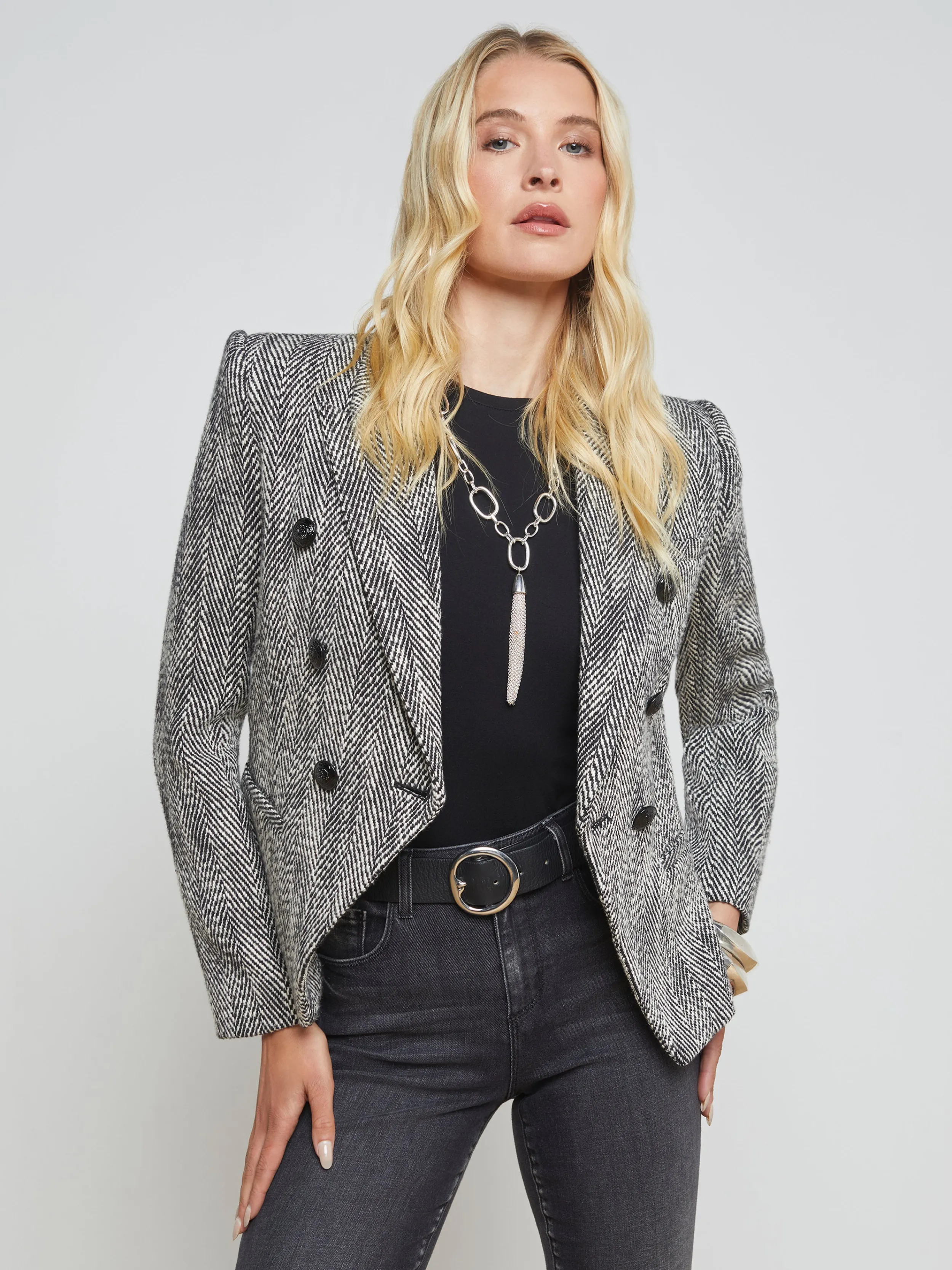 L'AGENCE BLAZER EN TWEED MARIE- Blazers Et Vestes