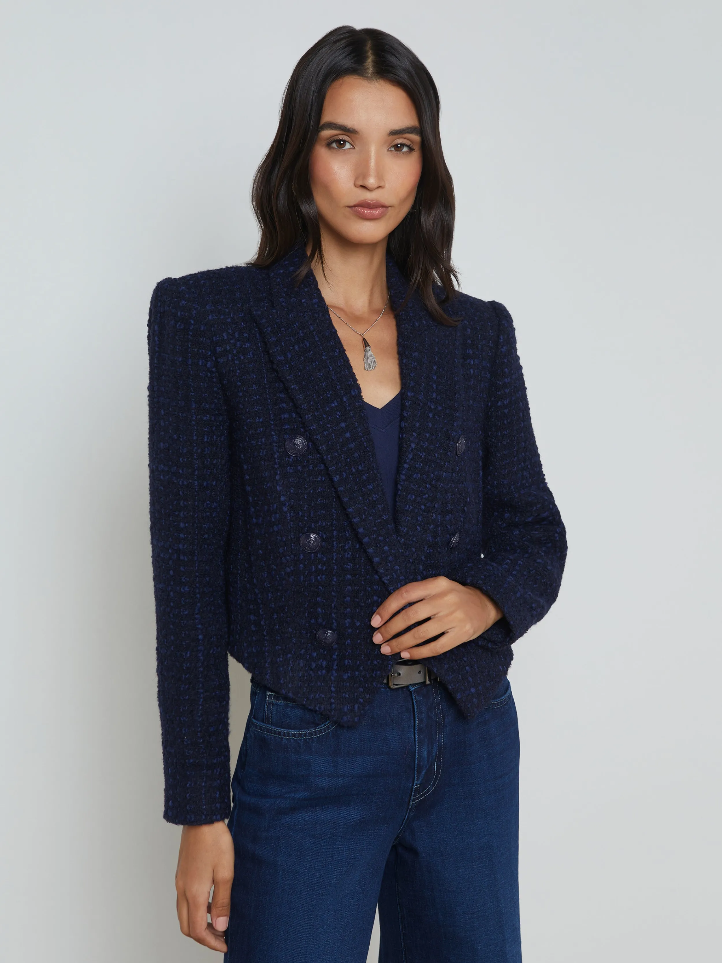 L'AGENCE BLAZER OUVERT SUR LE DEVANT LILA- Blazers Et Vestes