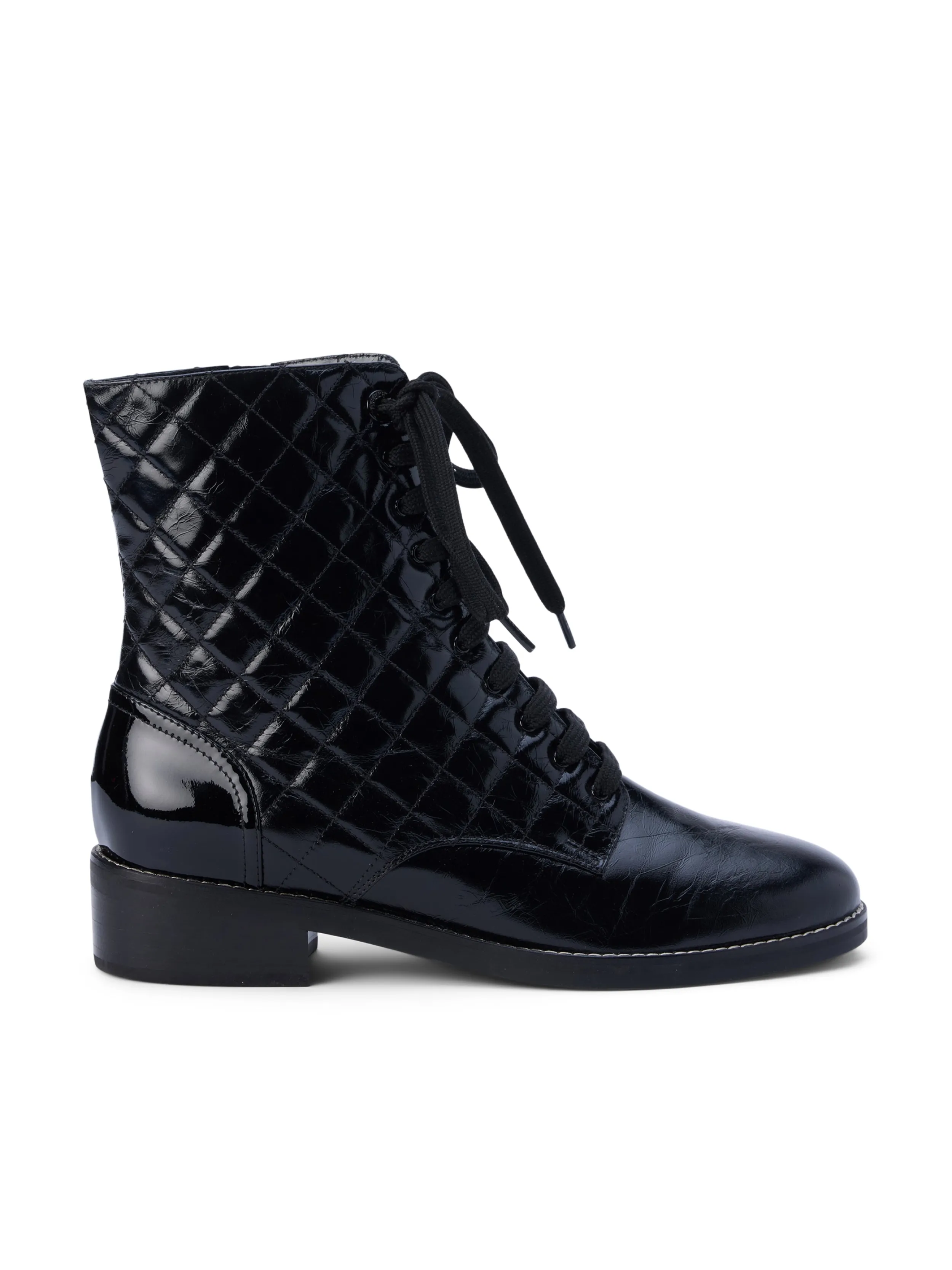 L'AGENCE BOTTE EN CUIR VERNI DESIREE- Bottes Et Bottines