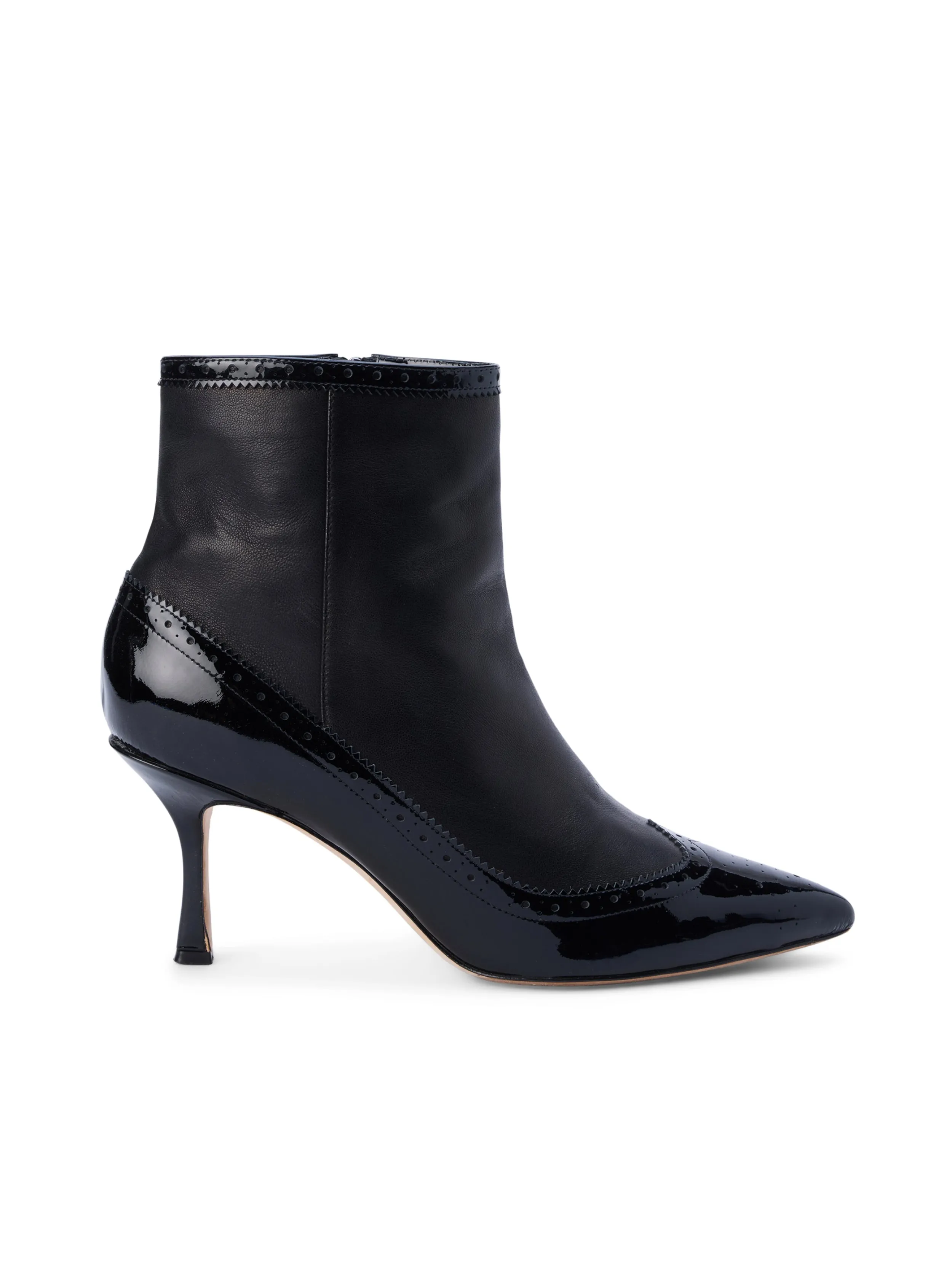 L'AGENCE BOTTINES EN CUIR VERNI EMBER- Bottes Et Bottines