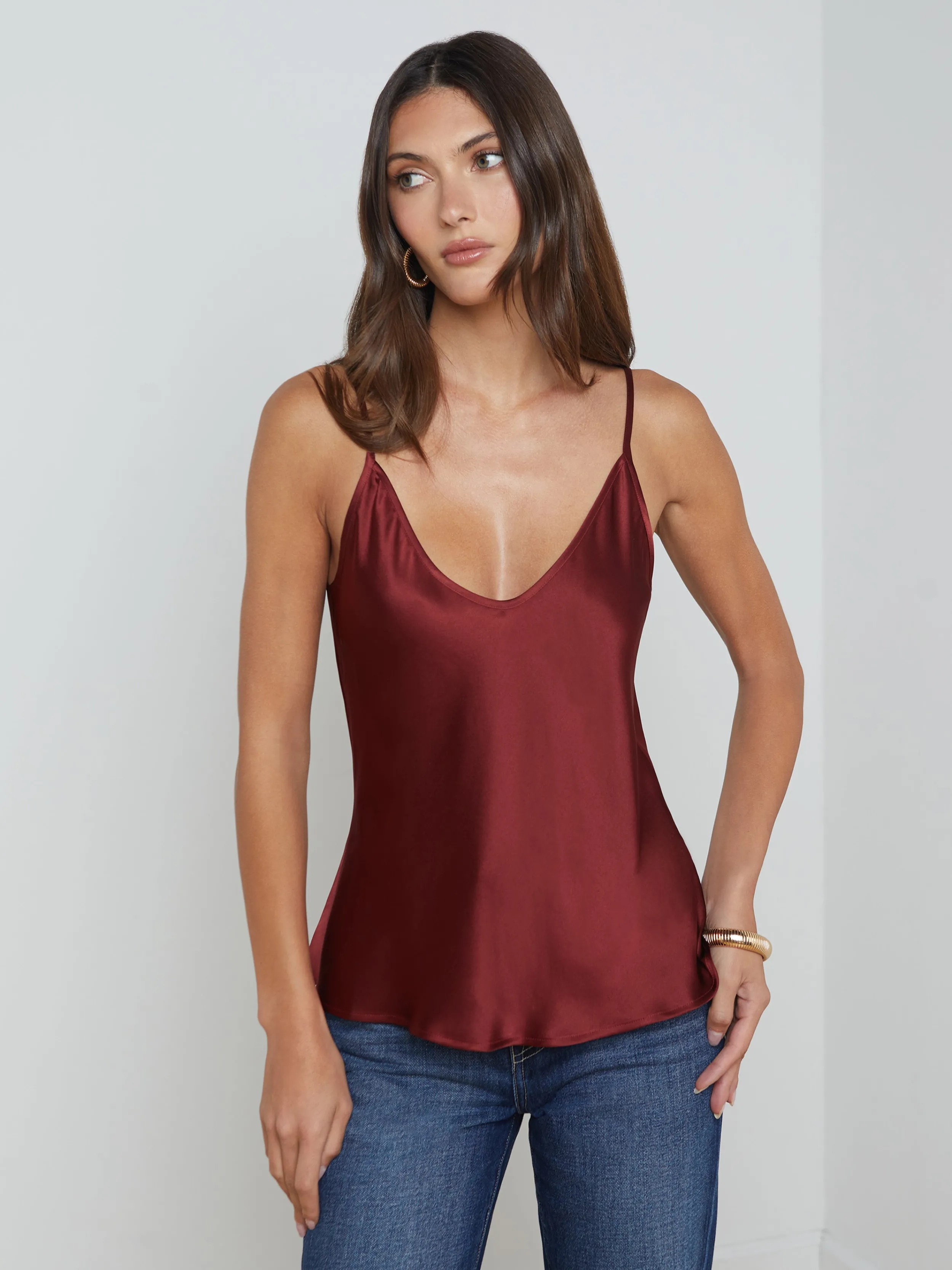 L'AGENCE CAMISOLE EN SOIE LEXI- Camisoles Et Débardeurs | Chemisiers Et Hauts