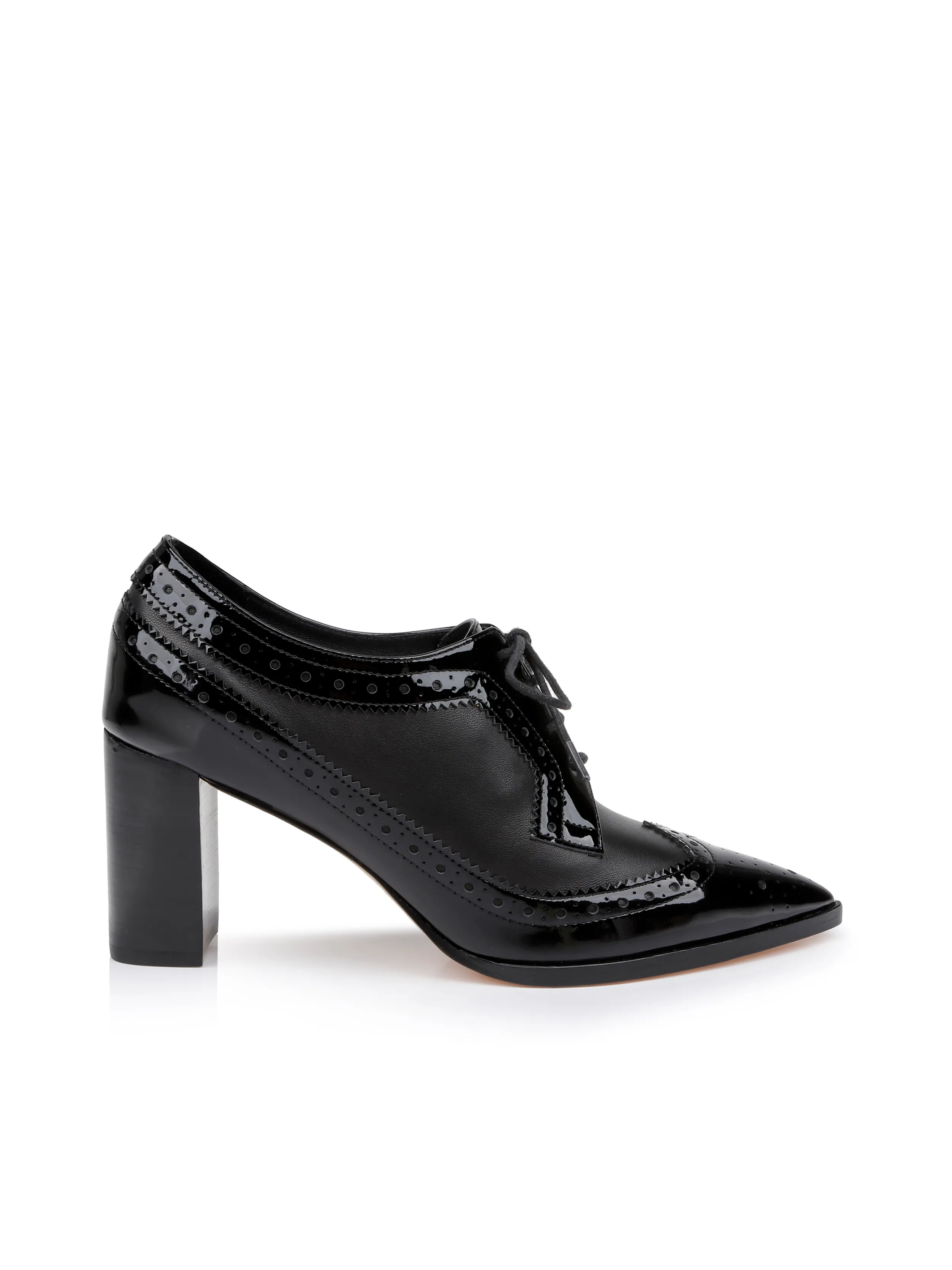 L'AGENCE ESCARPIN OXFORD EN CUIR ELODIE- Talons