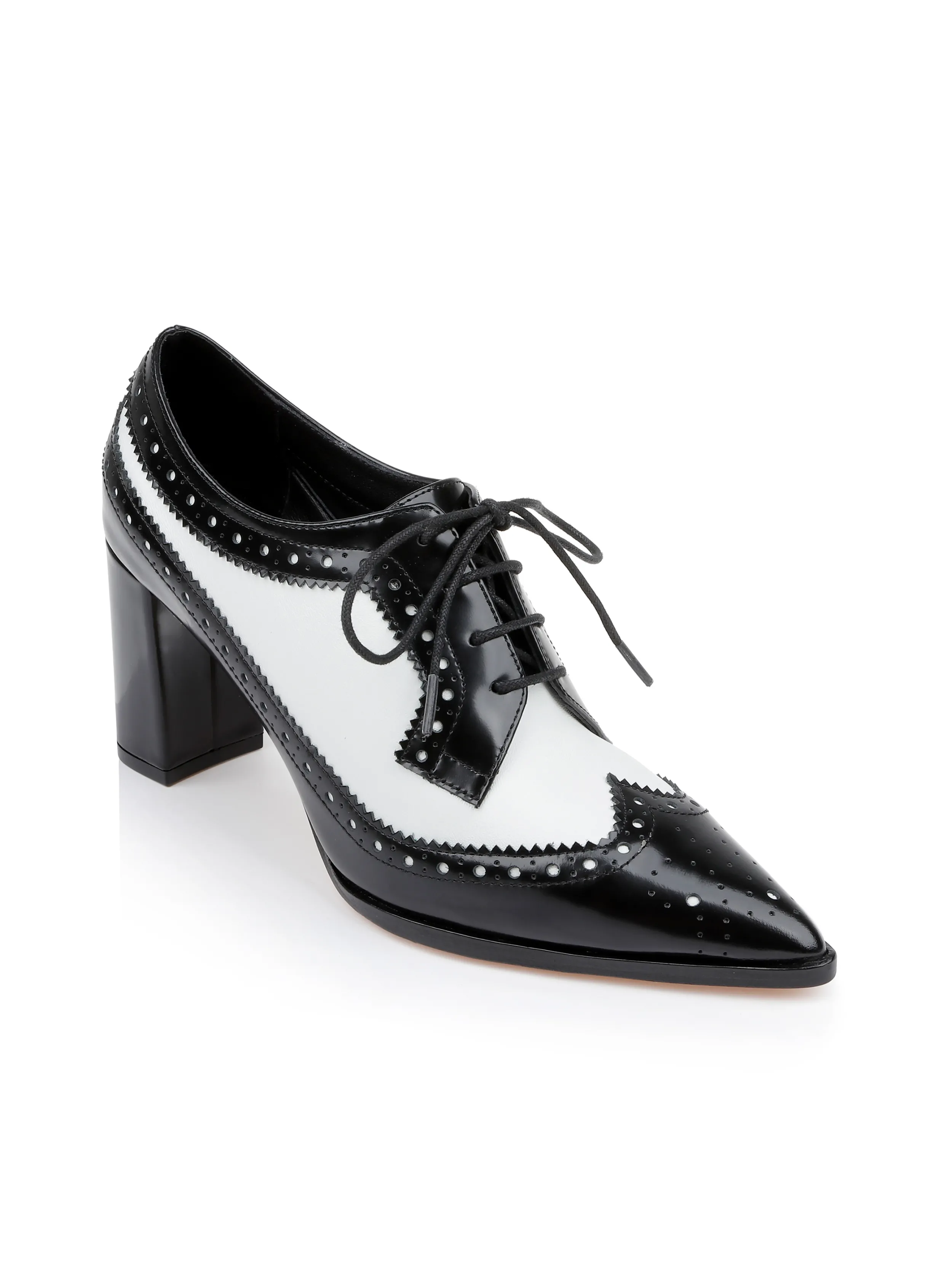 L'AGENCE ESCARPIN OXFORD EN CUIR ELODIE- Talons