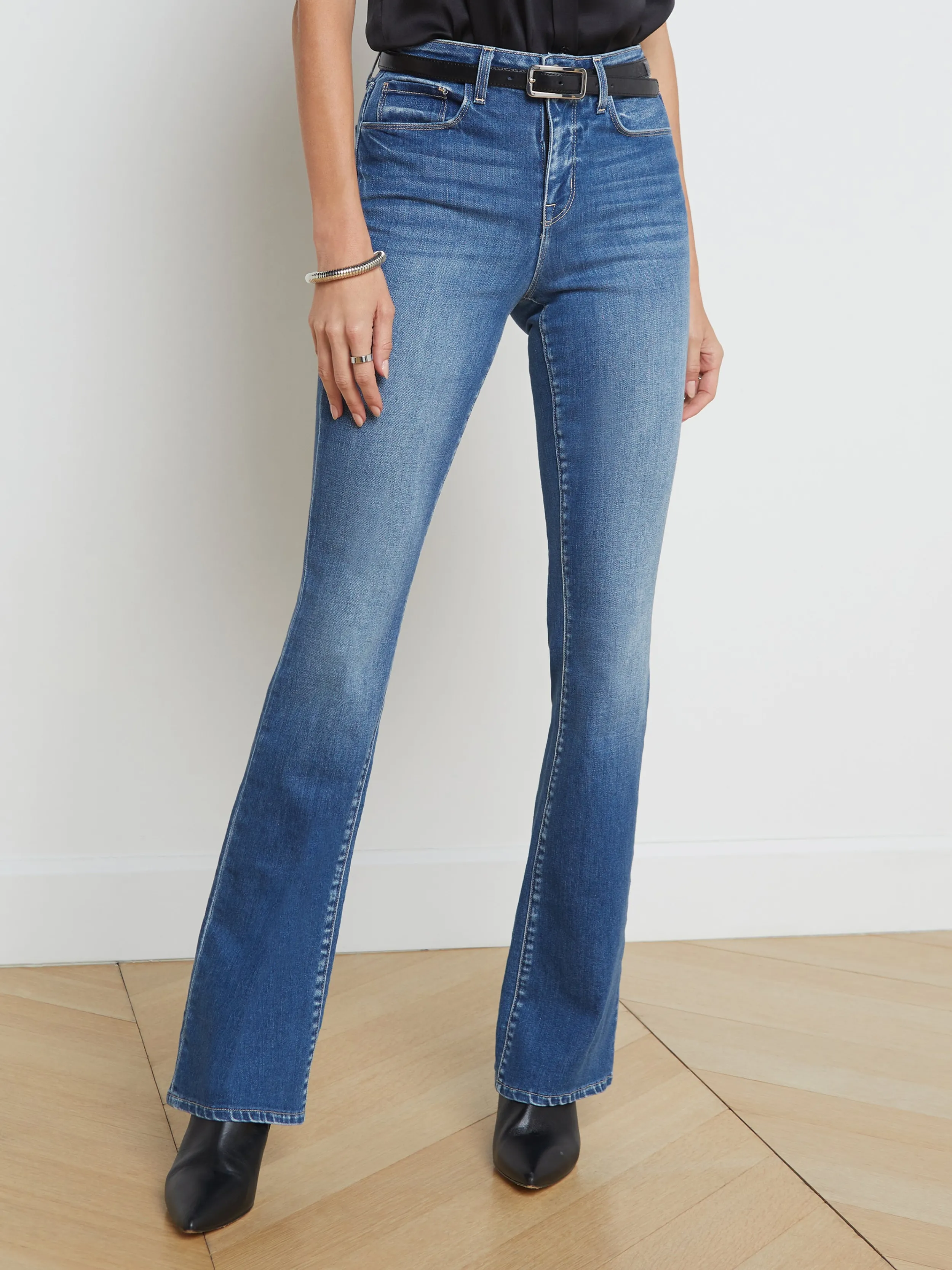 L'AGENCE JEAN BOOTCUT SELMA- Denim Vieilli | Essentiels