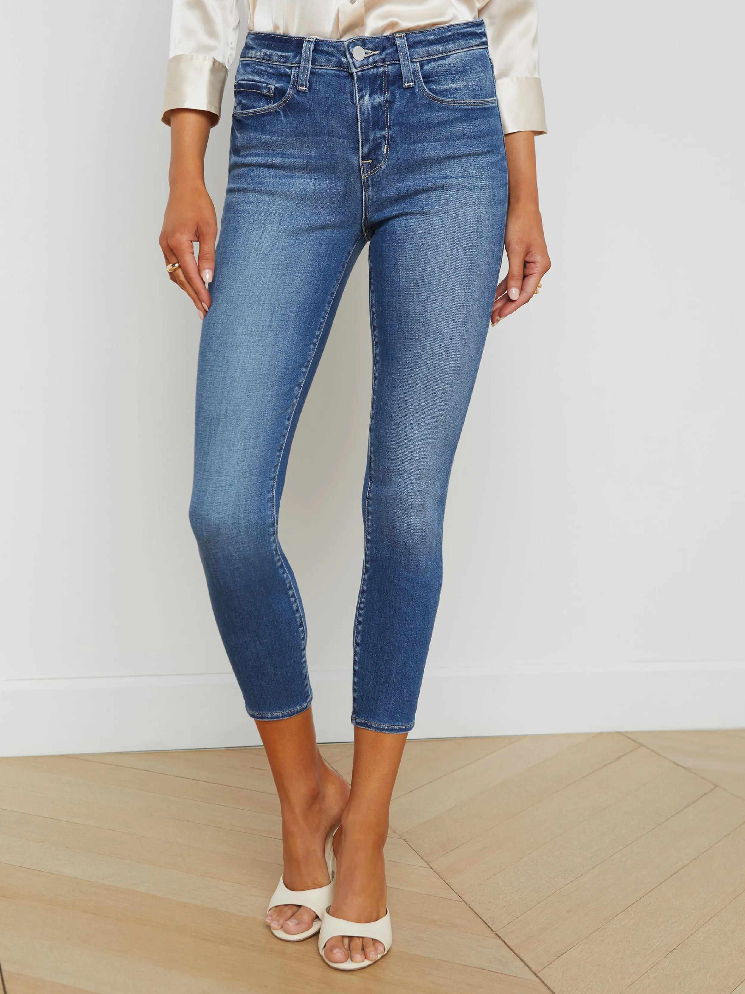 L'AGENCE JEAN SKINNY MARGOT- Denim Vieilli | Essentiels