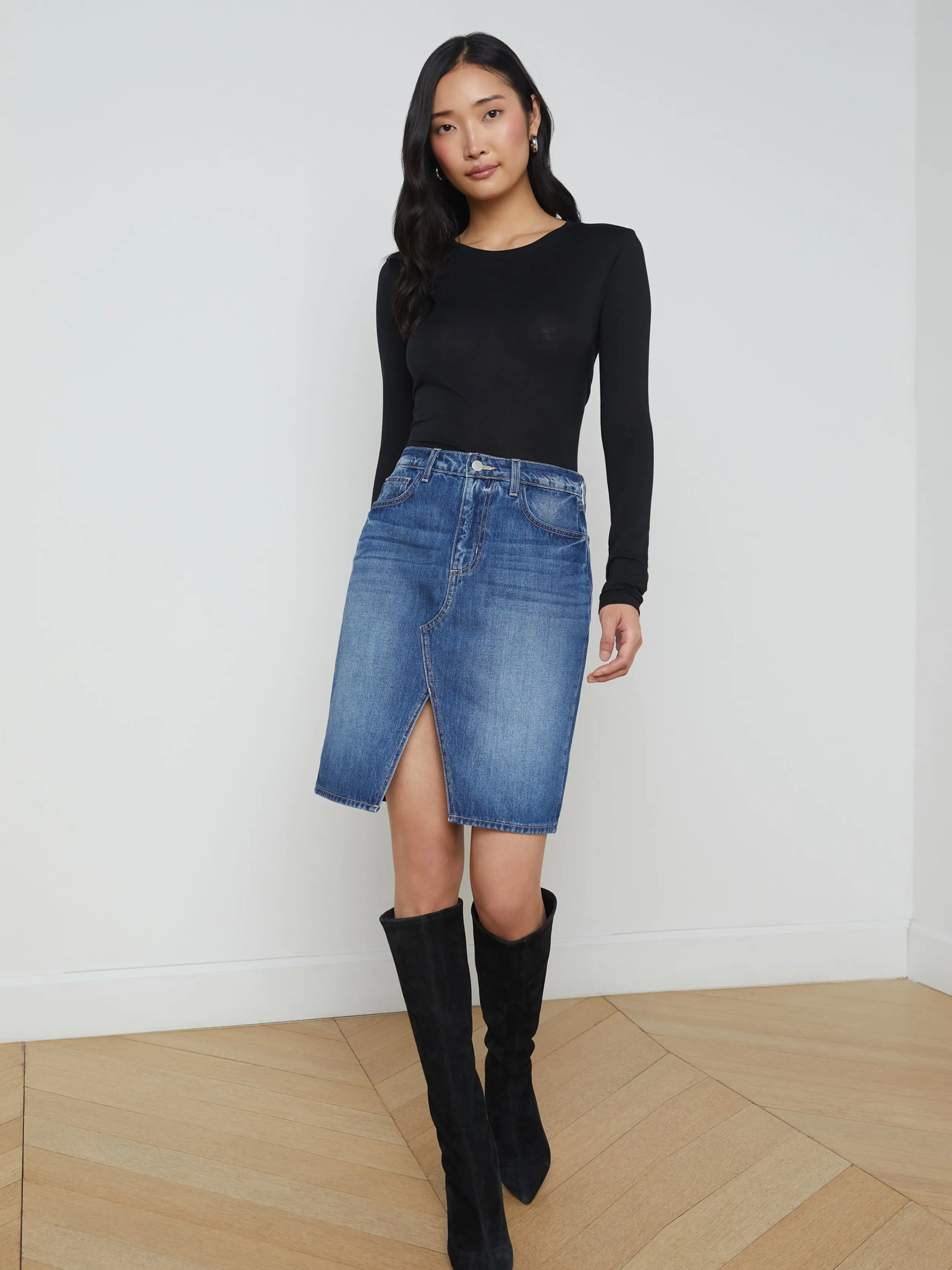 L'AGENCE JUPE EN JEAN TYLEE- Shorts Et Jupes | Jupes