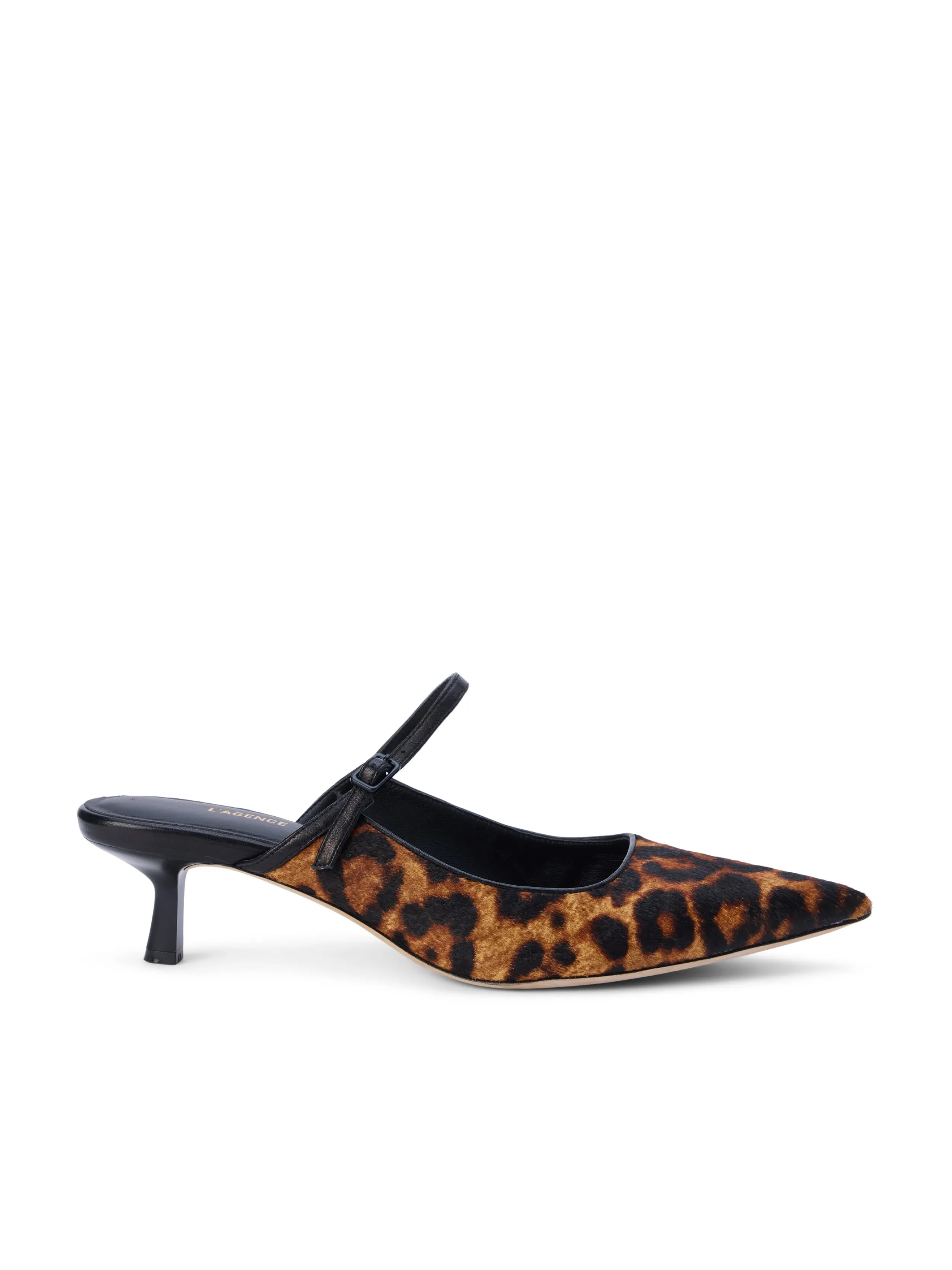 L'AGENCE MULE EN CUIR EDITH- Talons