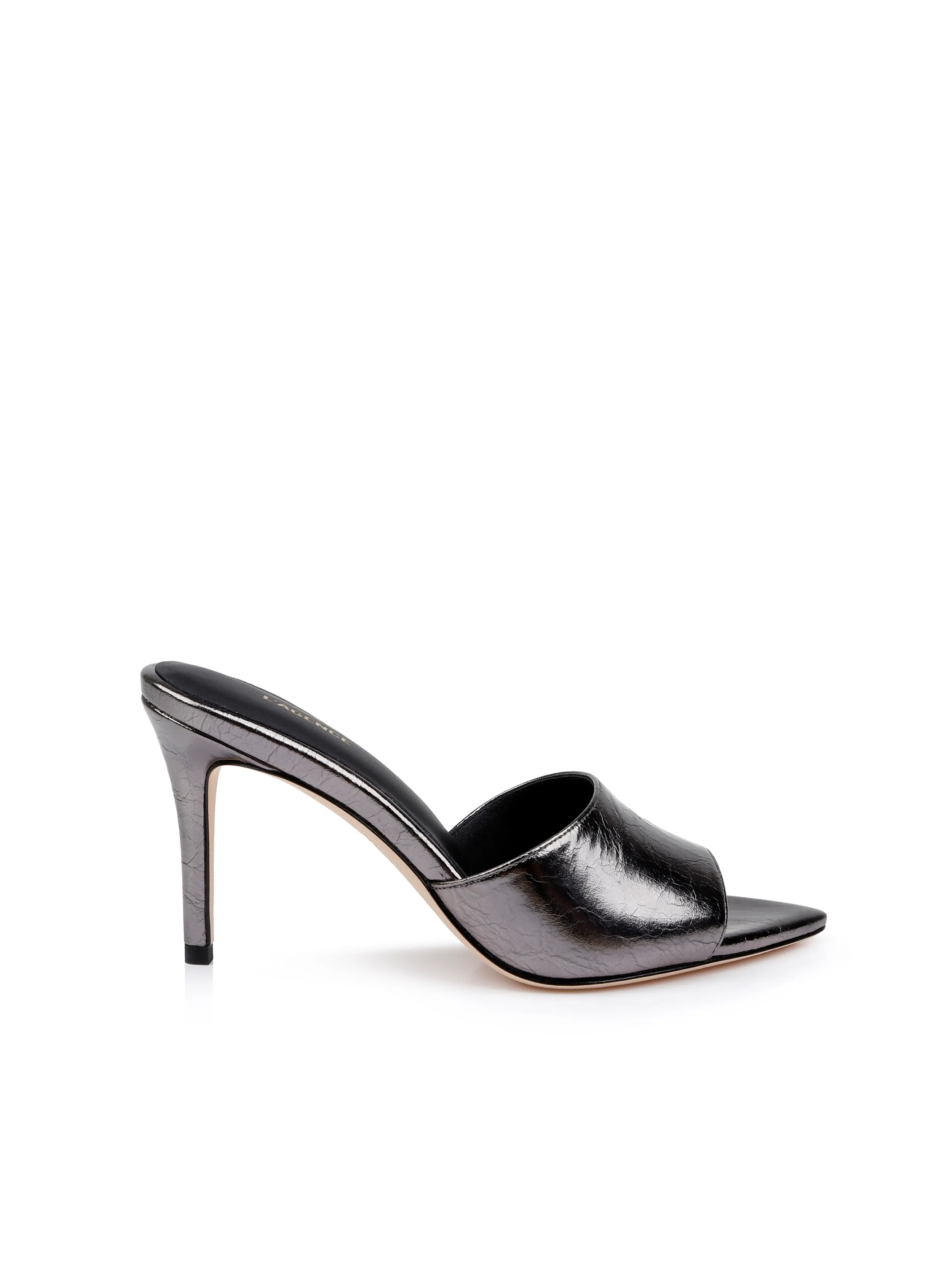 L'AGENCE MULE EN CUIR LOLITA- Talons