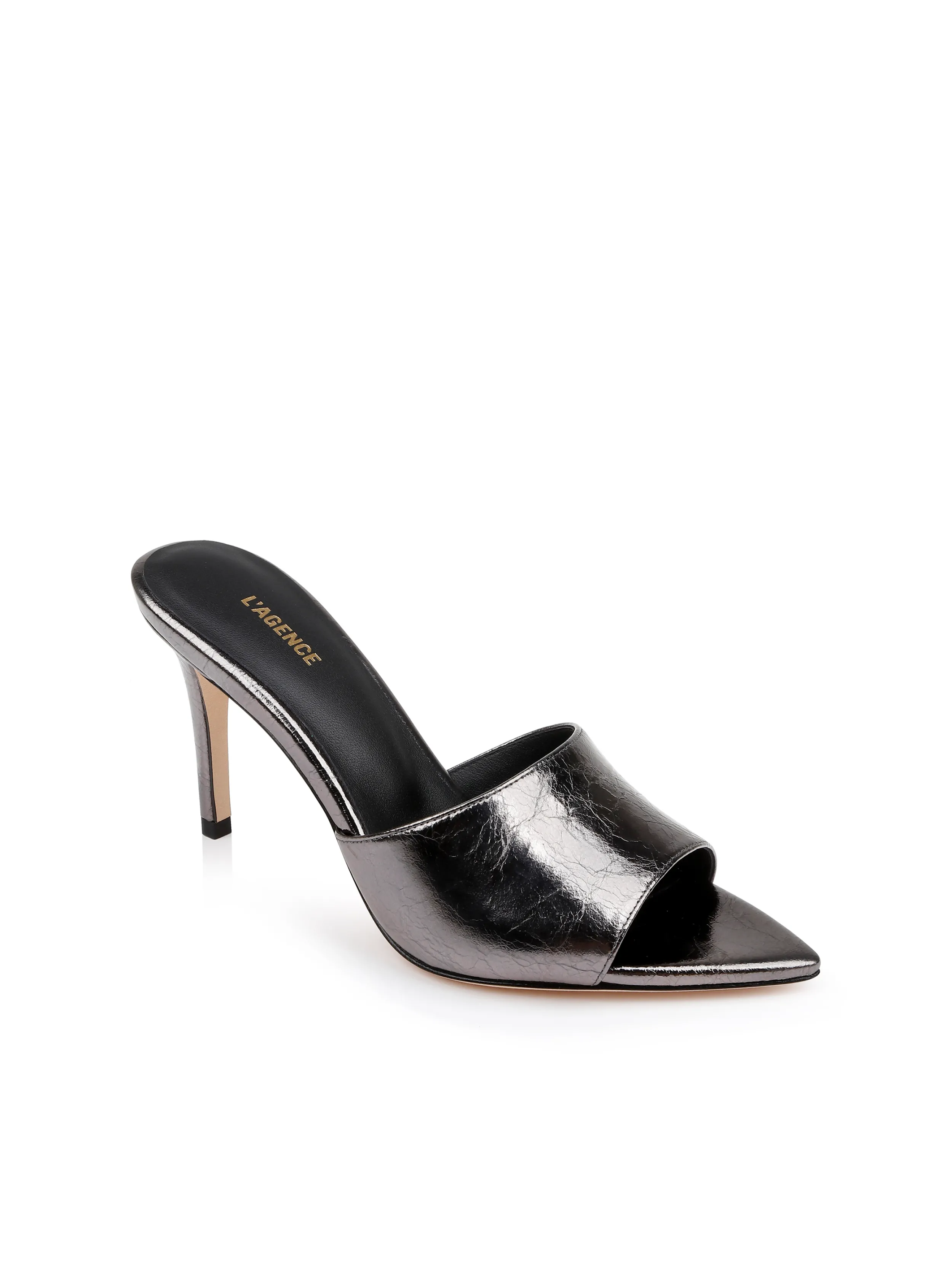 L'AGENCE MULE EN CUIR LOLITA- Talons