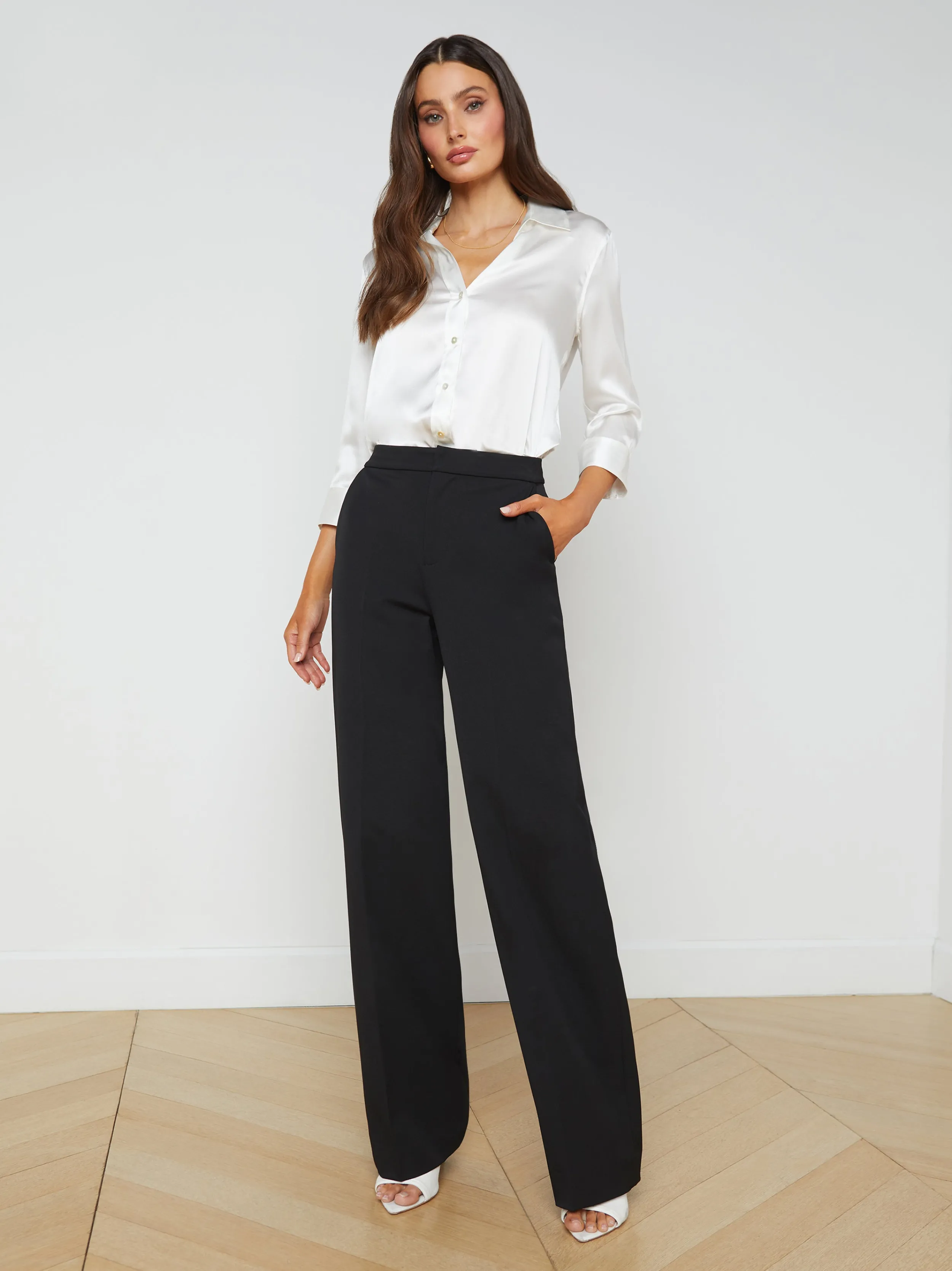 L'AGENCE PANTALON DROIT LIVVY- Ensembles Assortis | Pantalons