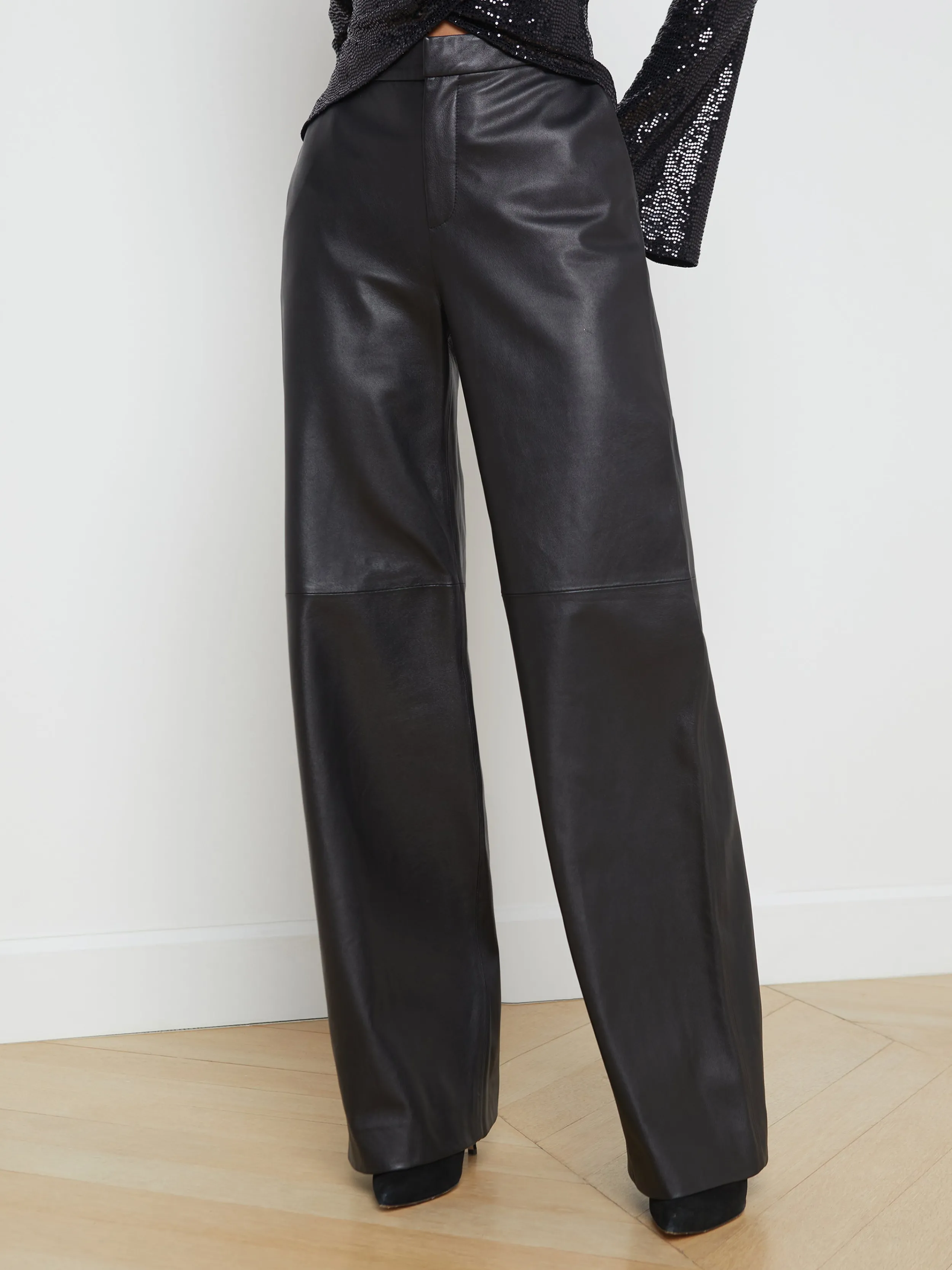 L'AGENCE PANTALON EN CUIR LIVVY- Essentiels | Pantalons