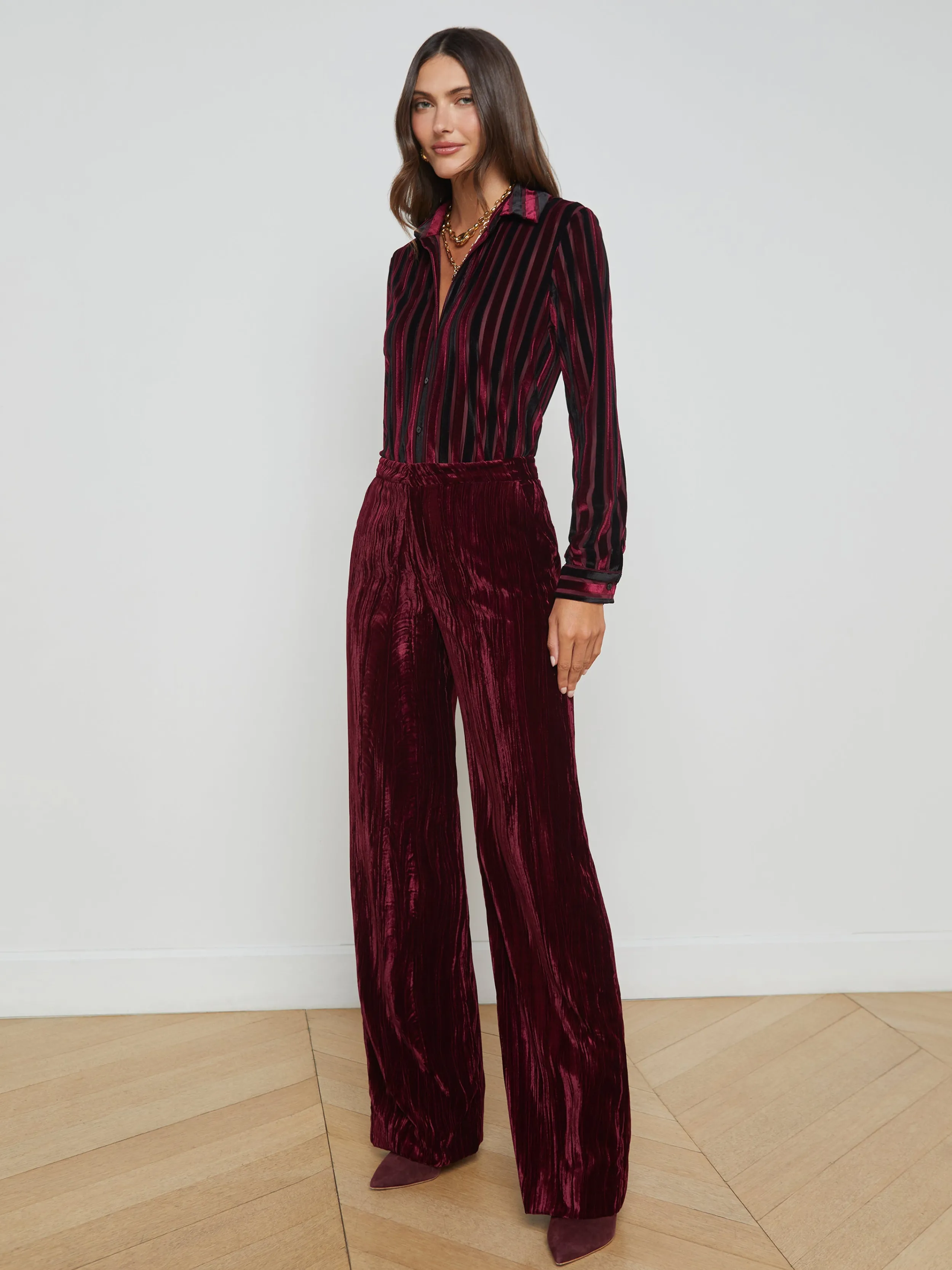 L'AGENCE PANTALON EN VELOURS LIVVY- Ensembles Assortis | Pantalons