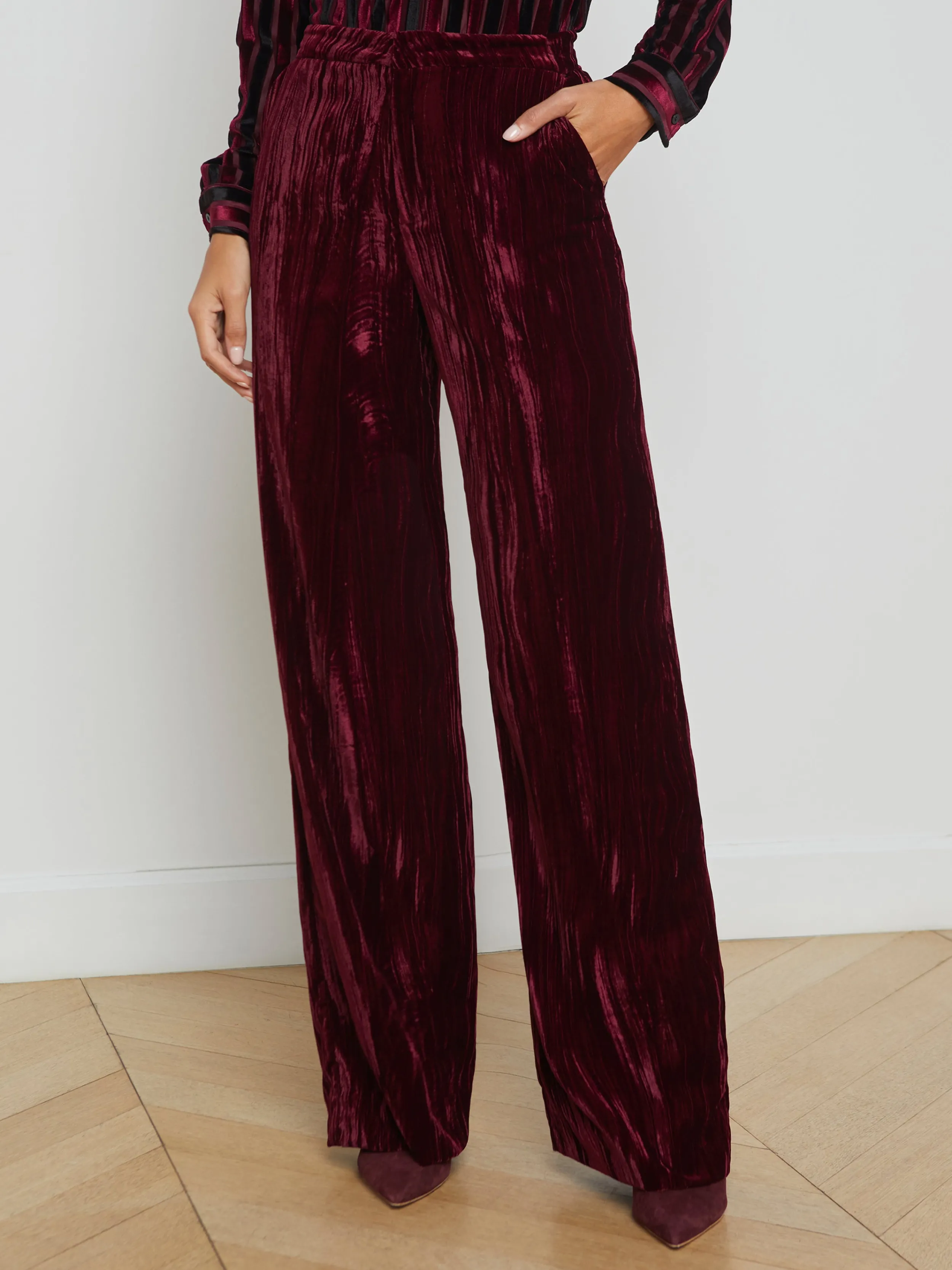 L'AGENCE PANTALON EN VELOURS LIVVY- Ensembles Assortis | Pantalons