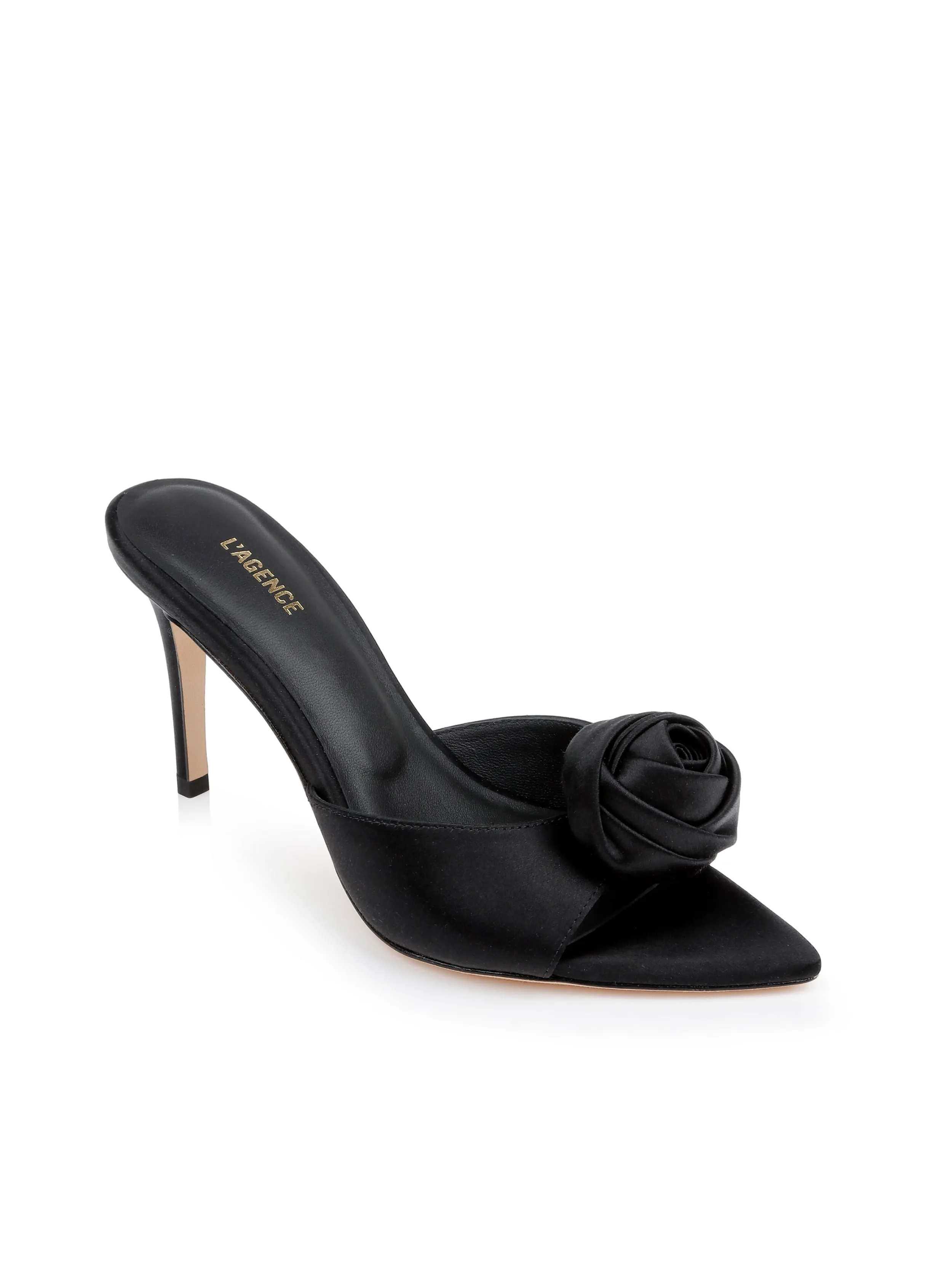 L'AGENCE SANDALE EN SATIN FELICE- Talons