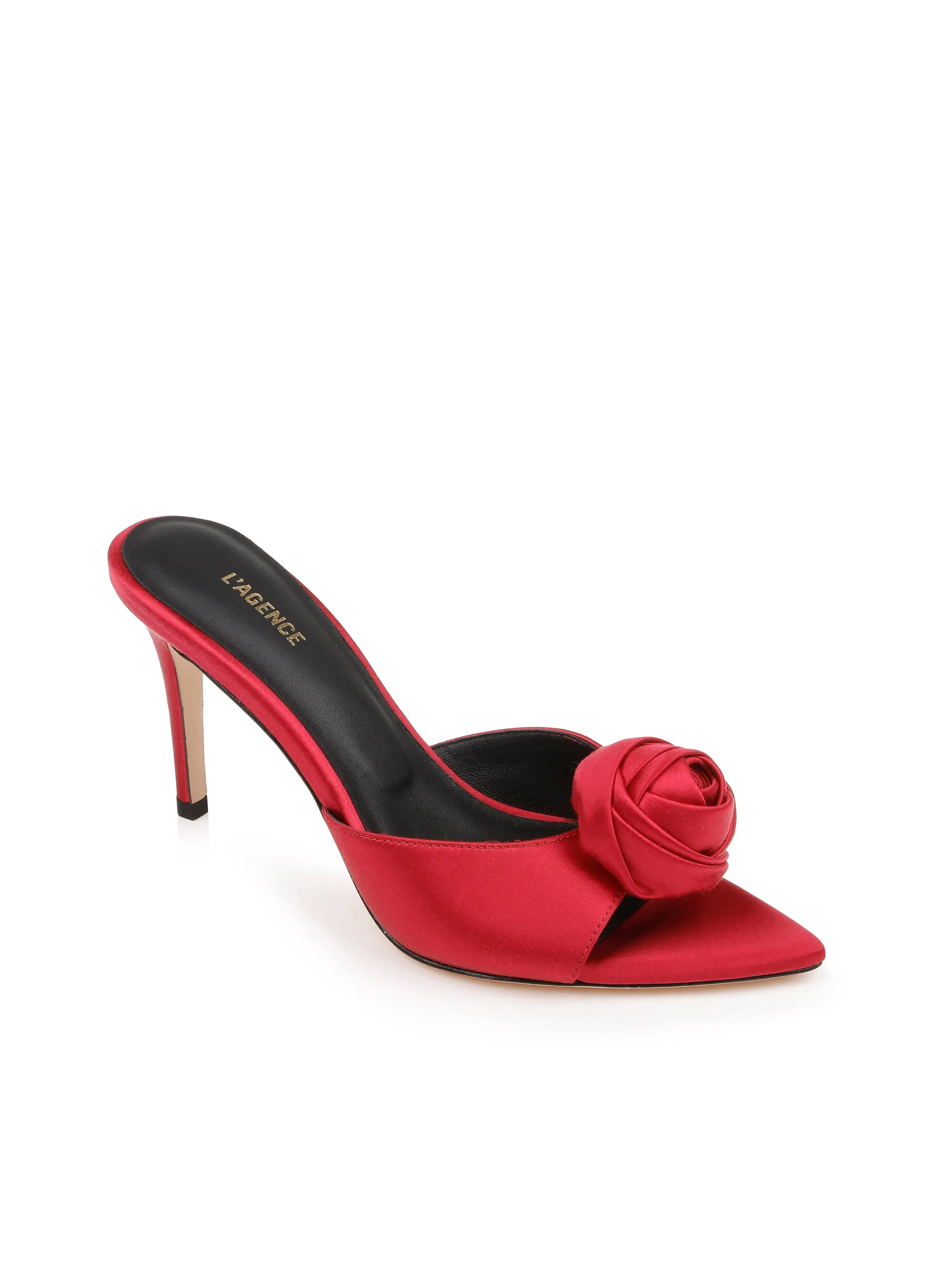 L'AGENCE SANDALE EN SATIN FELICE- Talons