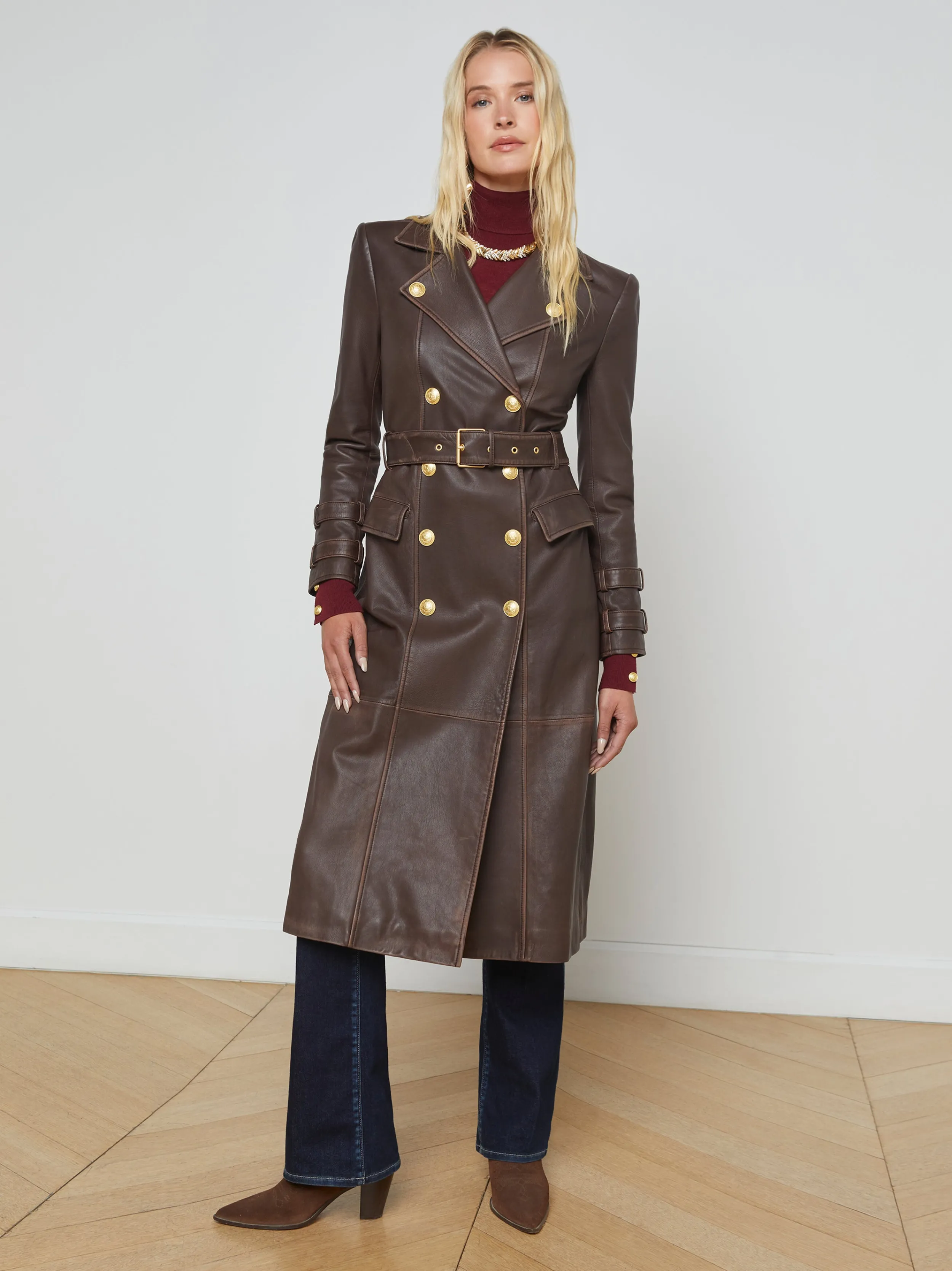 L'AGENCE TRENCH-COAT EN CUIR CELINA- Vêtements D'extérieur