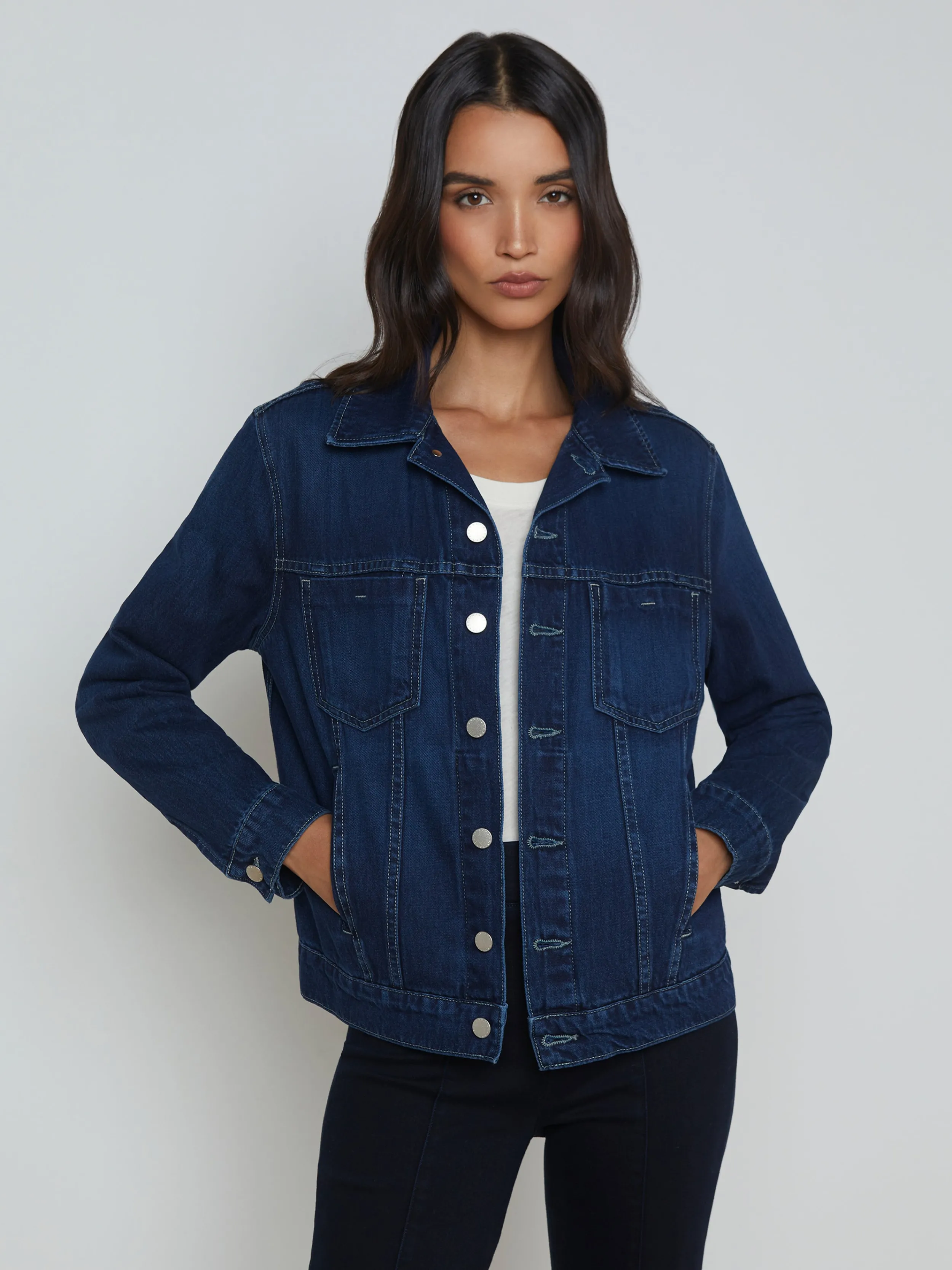 L'AGENCE VESTE EN JEAN OVERSIZE MACK- Vestes En Jean | Blazers Et Vestes