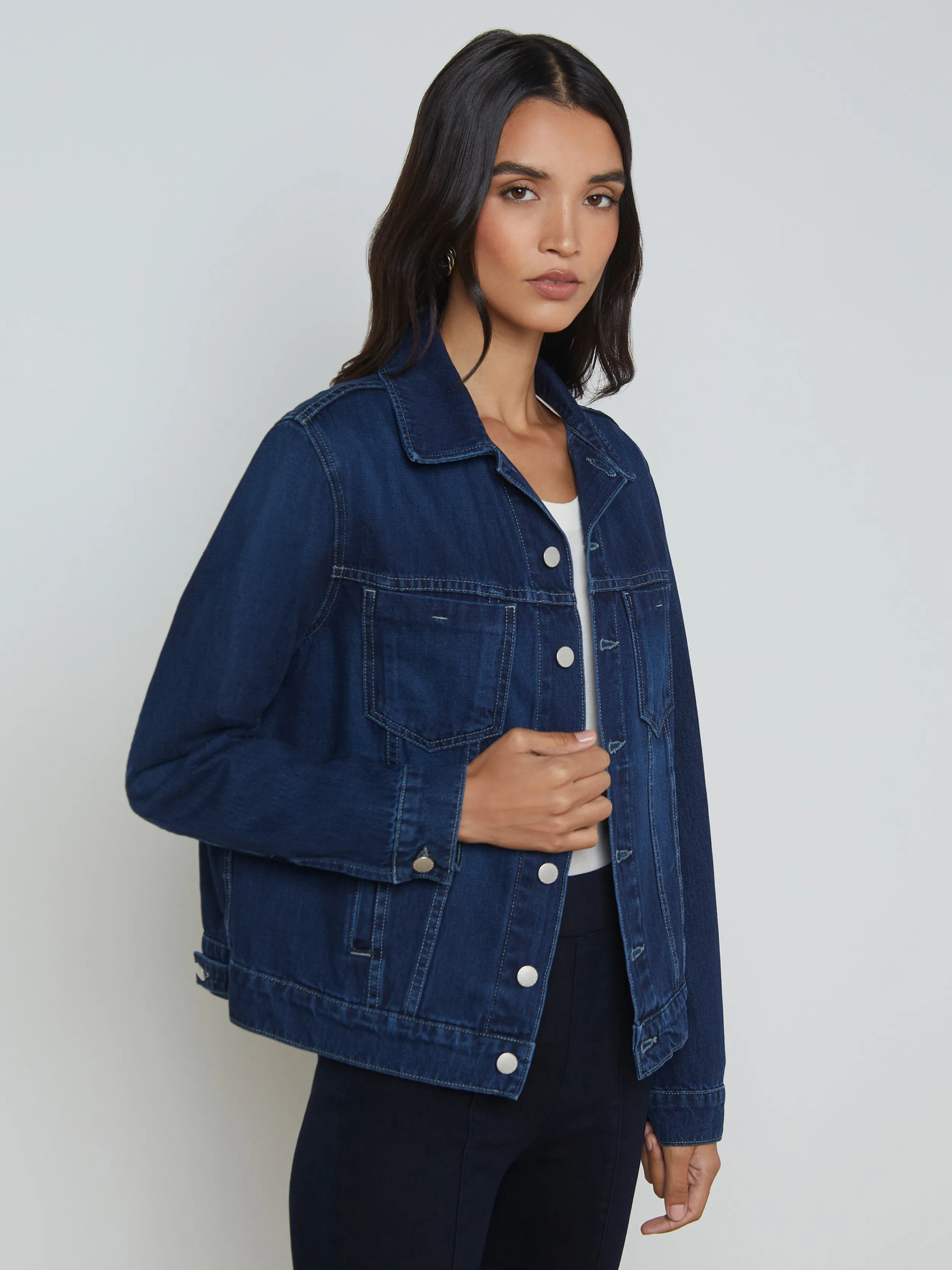 L'AGENCE VESTE EN JEAN OVERSIZE MACK- Vestes En Jean | Blazers Et Vestes