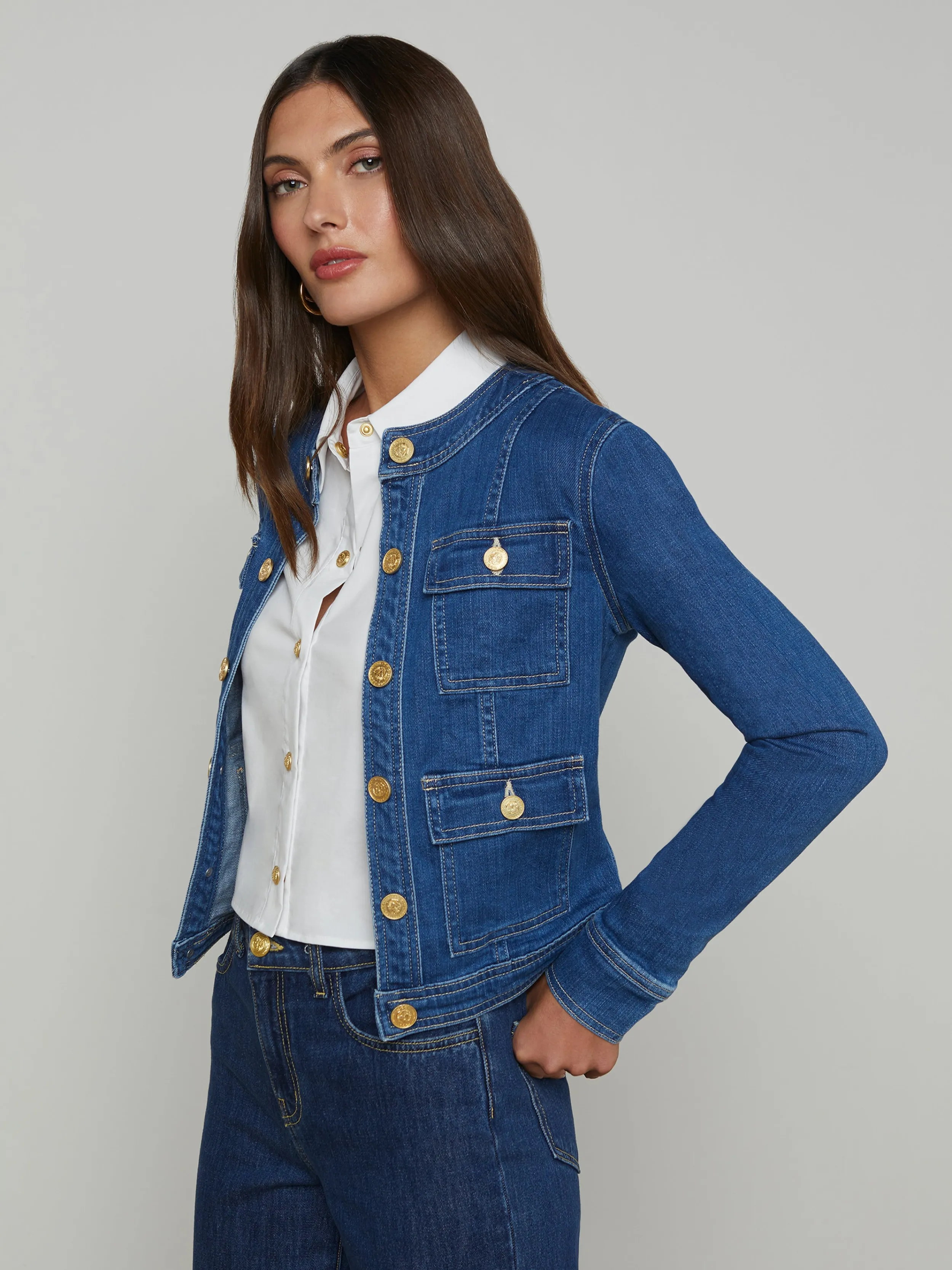 L'AGENCE VESTE EN JEAN YARI- Vestes En Jean | Nouveau Jean